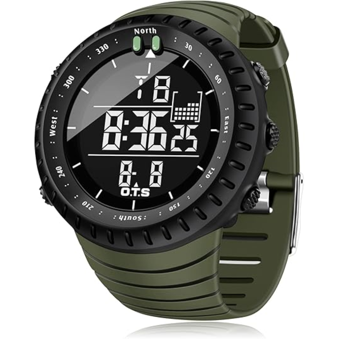 Waterproof Henry men's tactical digital sports watch, shockproof & durable, essential for any outdoor adventure.