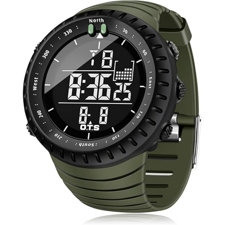 Waterproof Henry men's tactical digital sports watch, shockproof & durable, essential for any outdoor adventure.