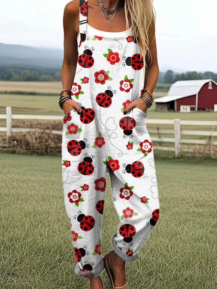 Women's Ladybug Lane Jumpsuit