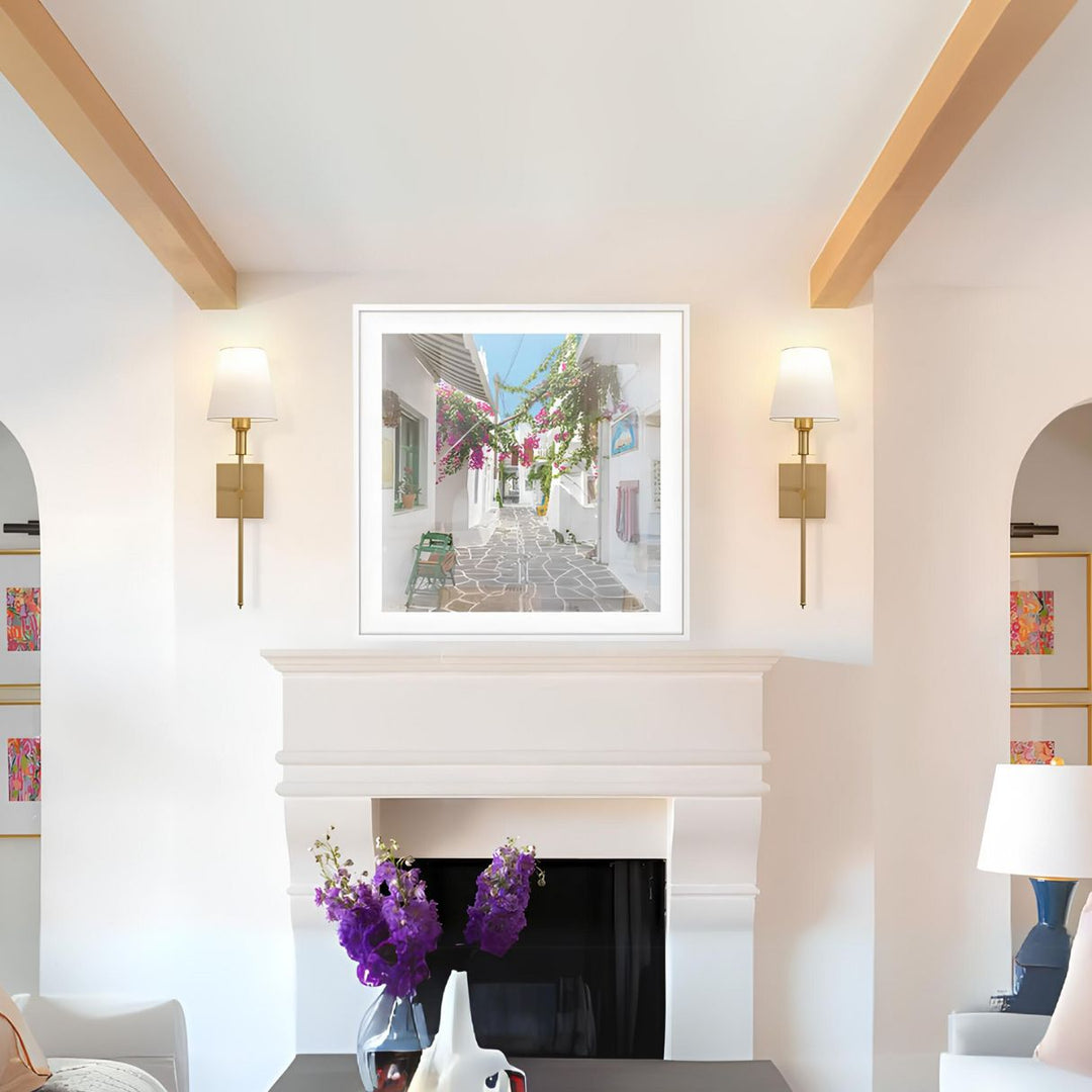 Contemporary cordless wall lighting solution, 16 colors, dimmable LED, and remote for ultimate control.