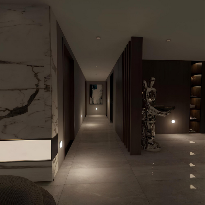 Automatic wireless night light by Nvroome, with magnetic mount. Ideal for kitchen cabinets & bedroom closets.