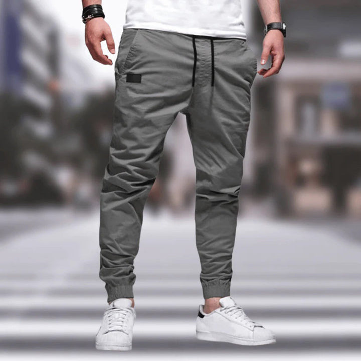 Men's comfort cargo pants with multiple utility pockets for casual, everyday wear and streetwear.