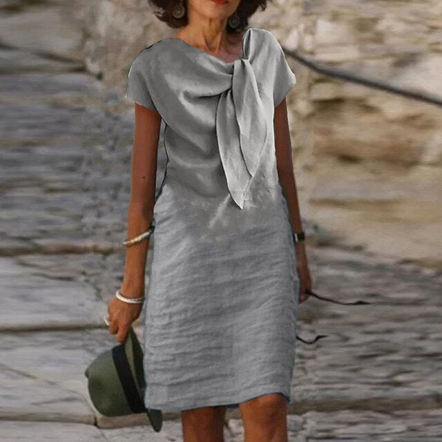 Women's Pleated Midi Dress