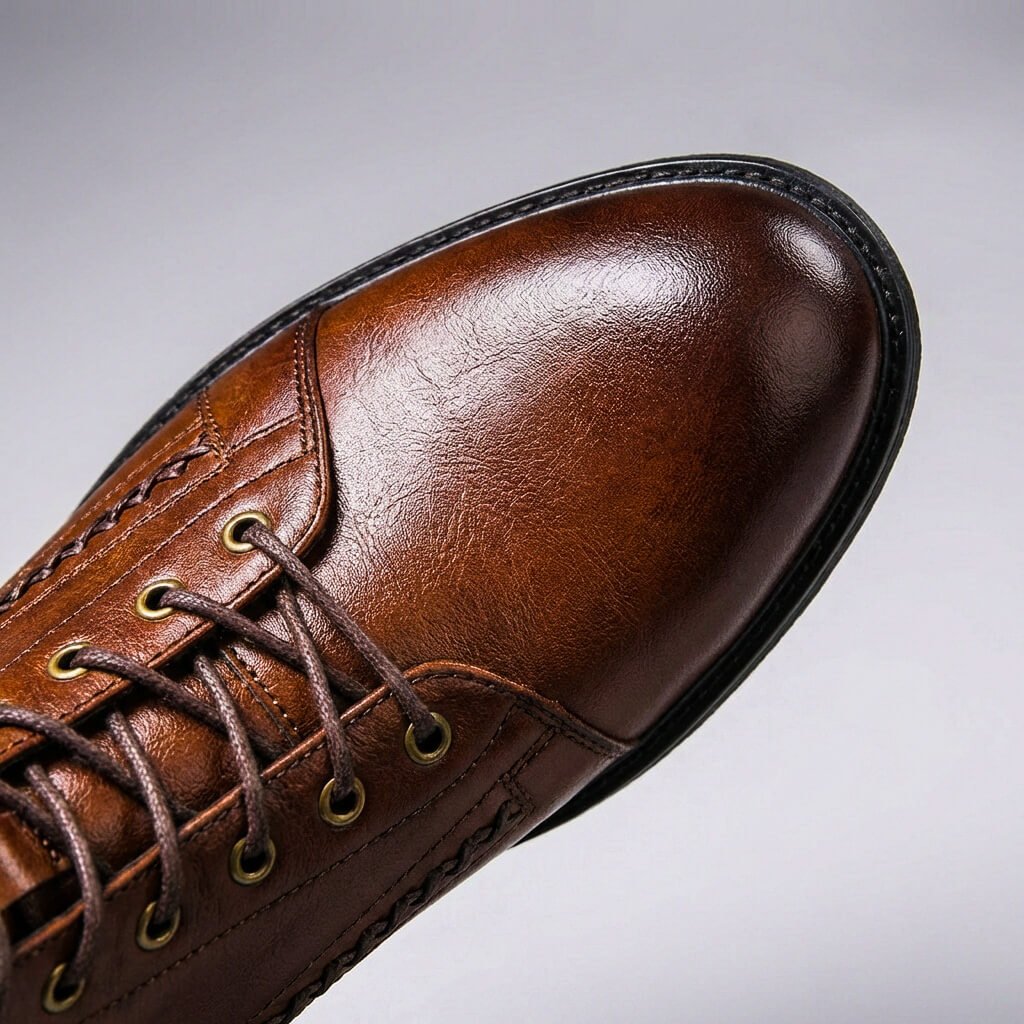 Comfortable & durable men's all-season leather boots; ideal classic footwear for both casual and dress occasions.