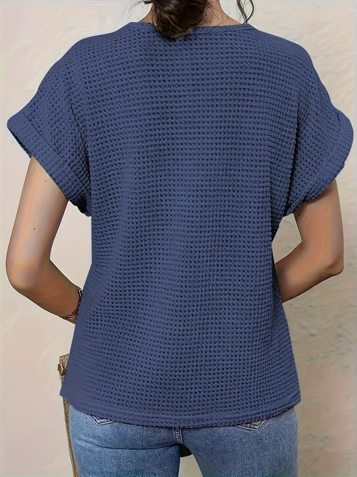 Women's apparel: Elegant lace detail top. Ideal for going out, blending comfort with chic style.