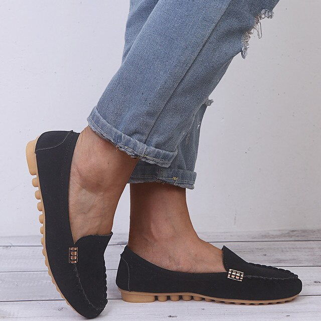 Women's Flat Slip-On Moccasin Loafers