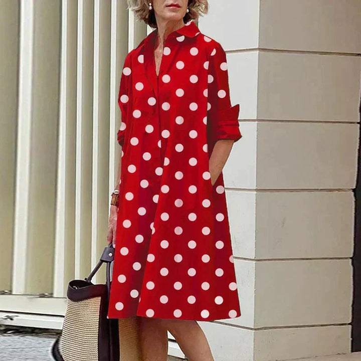Easy wear women's casual dress, relaxed fit, with pockets. Great for everyday comfort & style.