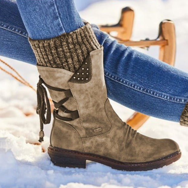 Women's orthopedic memory-foam ankle boots for all-day comfort & support.