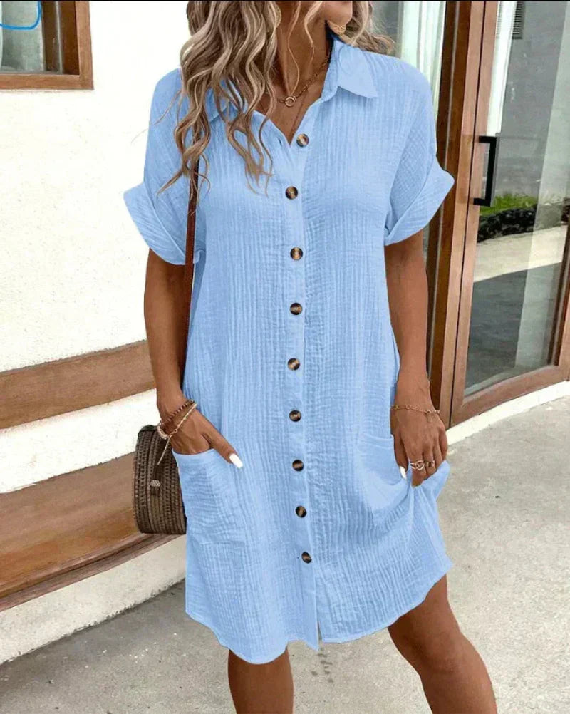 Women's Retro Shirt Dress