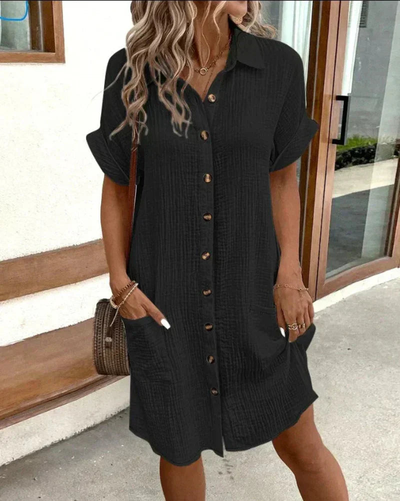 Women's Retro Shirt Dress