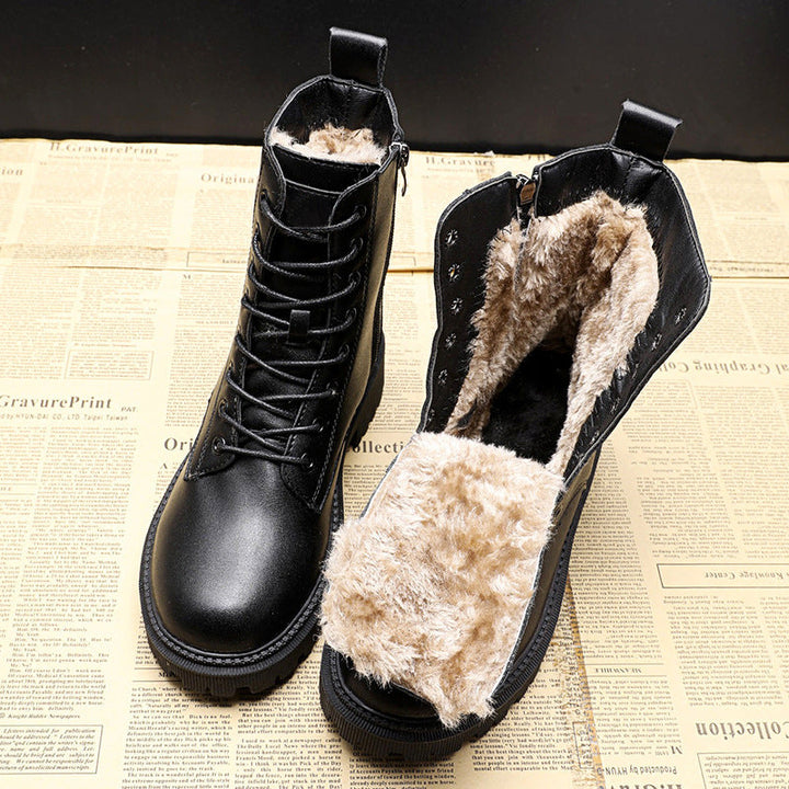 Supportive women's winter boots with orthopedic design, anti-slip sole & memory foam for comfort in cold weather.