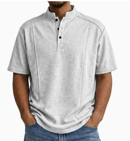 Essential men's classic button-up long sleeve shirt, great for versatile casual & formal everyday style.