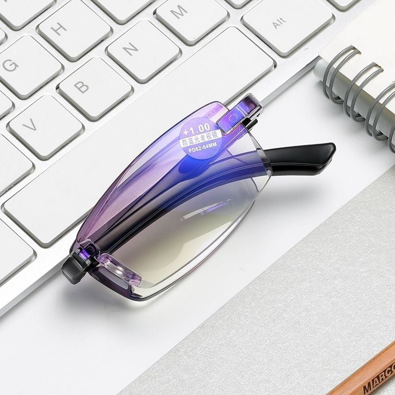 Clear vision indestructible multifocal reading glasses for men & women. Lightweight, flexible TR90 frames, presbyopia aid.