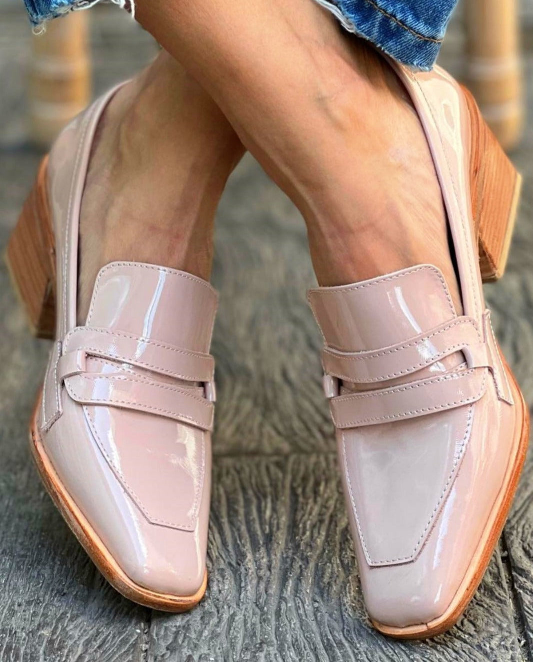 Elaine Patent Leather Loafers for Women