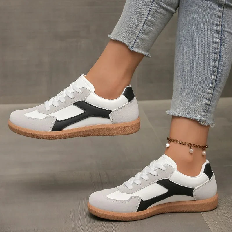 Comfortable women's fashion sneakers, Sydney Varsity Arc design. Blends retro sporty style with modern casual elegance.