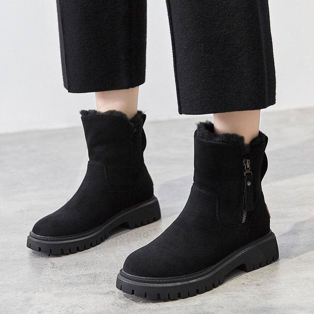 Women's warm orthopedic winter boots, water-resistant for cold weather comfort & arch support.