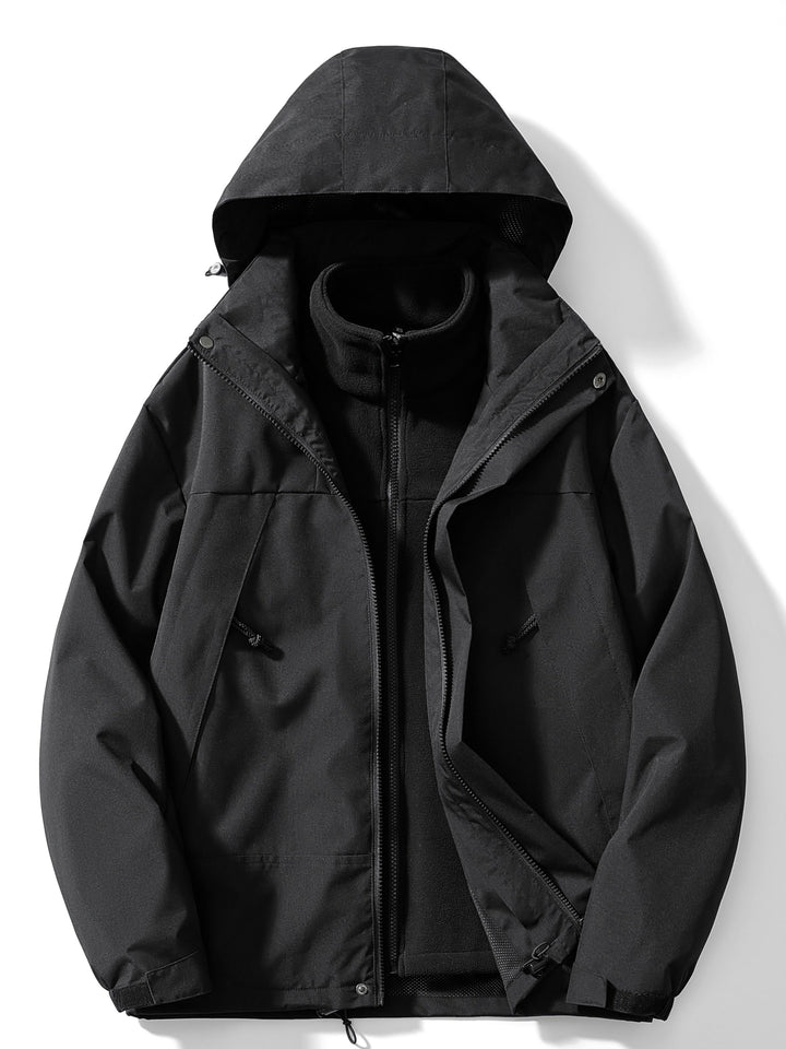Lightweight women's hooded outerwear, offering adaptive warmth for commuting.