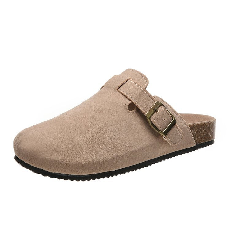 Elegant women's mules featuring a decorative buckle & ergonomic footbed for superior comfort and support.