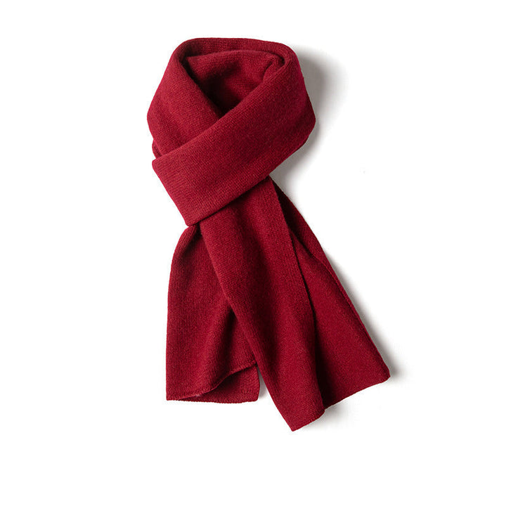 Fashionable women's solid winter scarf. Classic warm wrap, an elegant accessory for chilly days.