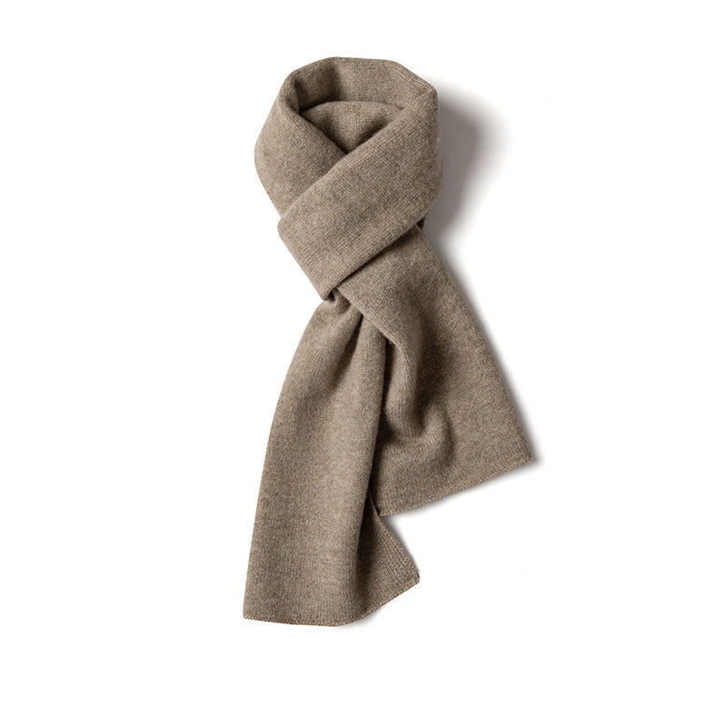 Cozy women's solid winter scarf. Soft, warm classic wrap. Stylish neck warmer for cold weather.