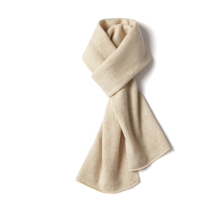 Stylish women's solid winter scarf. A classic warm wrap, essential fashion accessory for cold days.