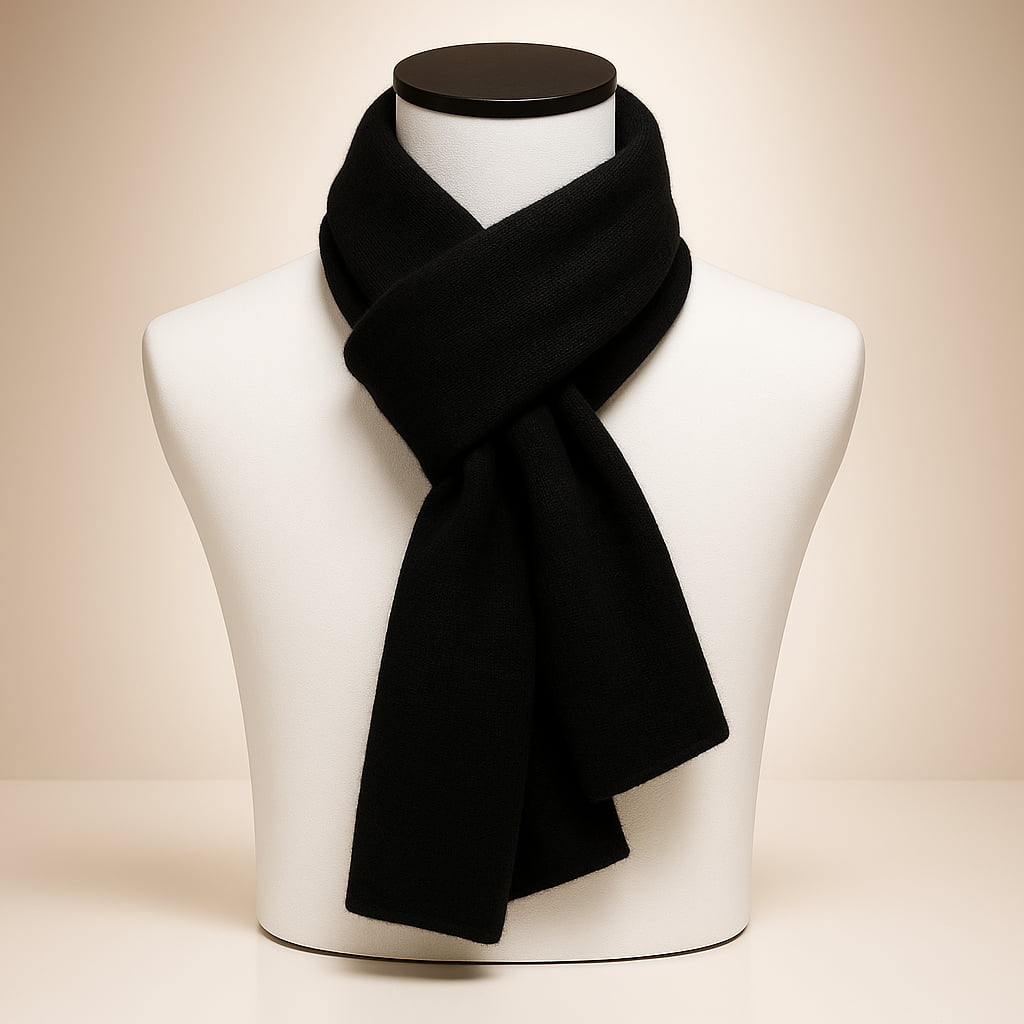 Women's elegant solid winter scarf. Classic, warm neck wrap and cold weather fashion accessory.
