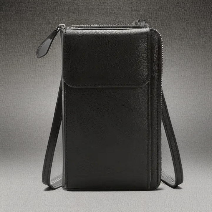 Small women's shoulder bag, a compact vegan leather crossbody for travel & daily use.