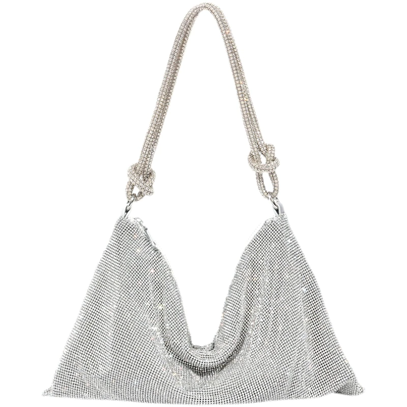 Dazzling rhinestone evening handbag for women, perfect for formal events & parties.