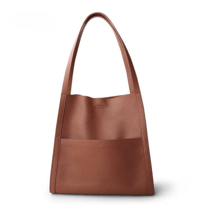 Stylish black large shoulder tote bag for women, perfect for work, laptop, and essentials.