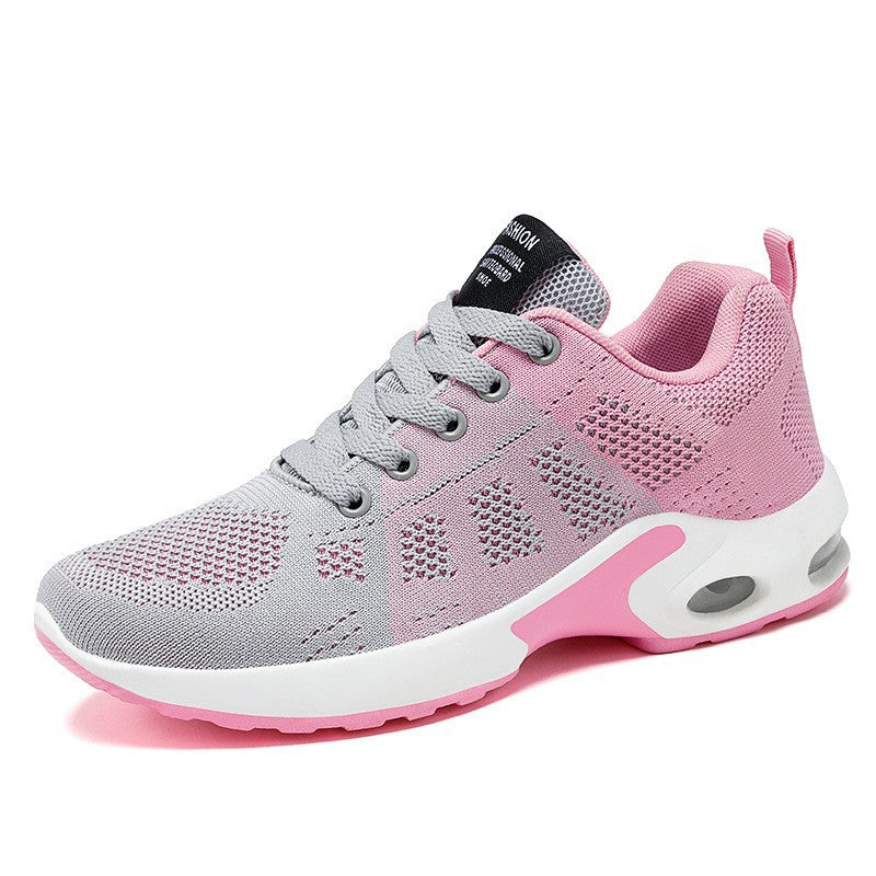 Stylish pink & blue lightweight women's sneakers, perfect for everyday comfort, running, and versatile wear.
