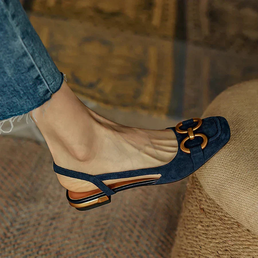 Adjustable buckle orthopedic sandals for women, providing a customizable, comfortable fit for walking.