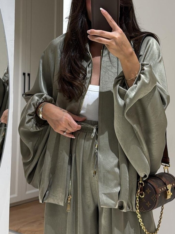 Women's Casual Jacket and Pants Set