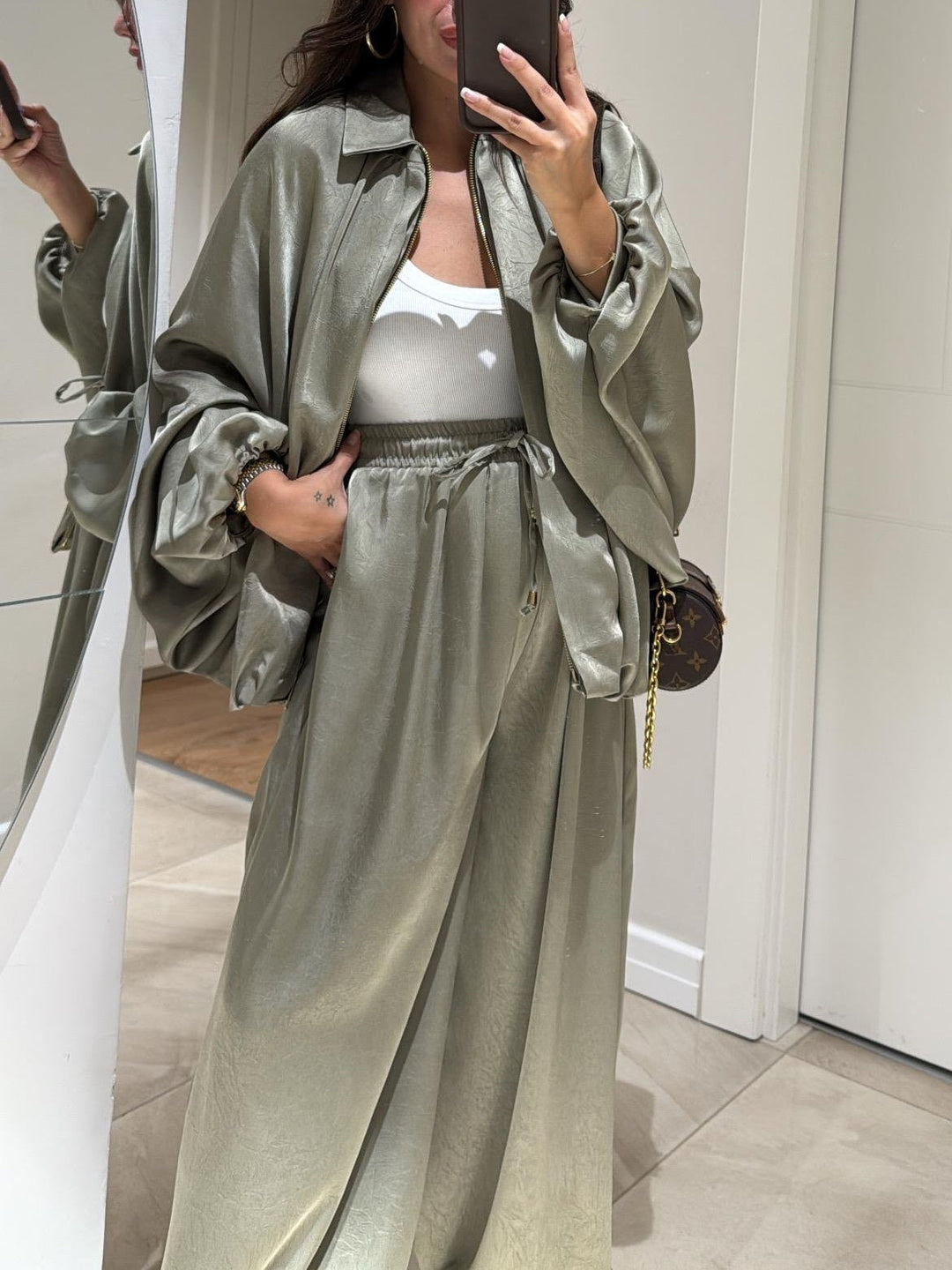 Women's Casual Jacket and Pants Set