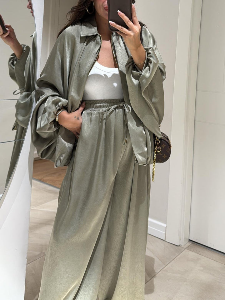 Women's Casual Jacket and Pants Set