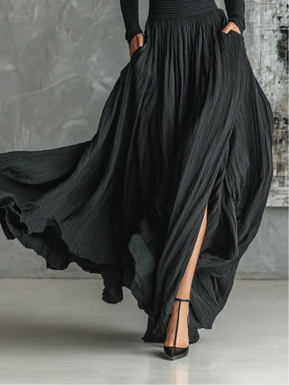 Lucy Turtleneck & Pleated Skirt Set