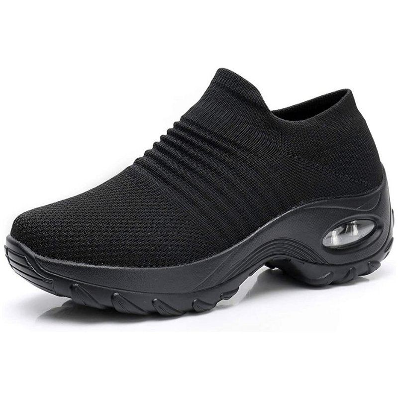 Comfortable women's walking shoes featuring memory foam insoles for orthopedic support.
