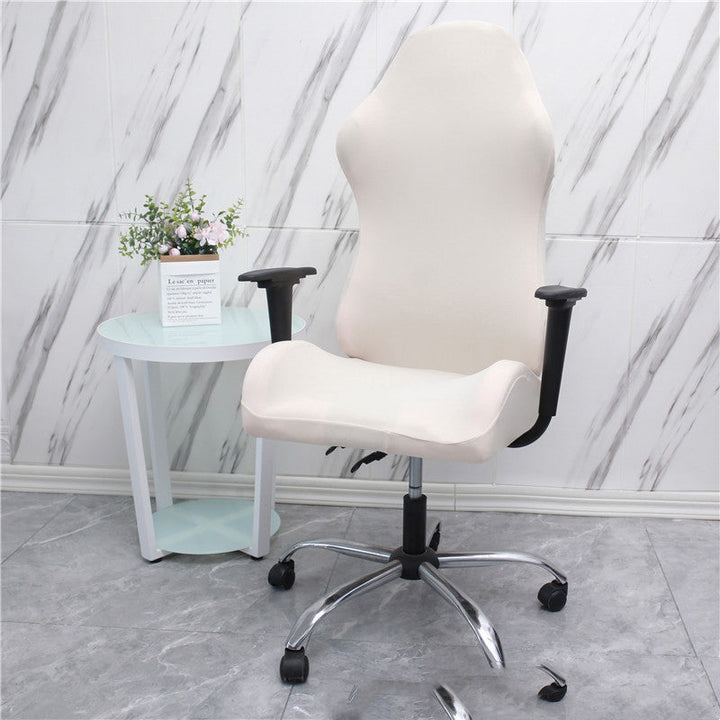 Comfortable elastic gaming chair cover, transforming home office chairs with a fresh, colorful look.