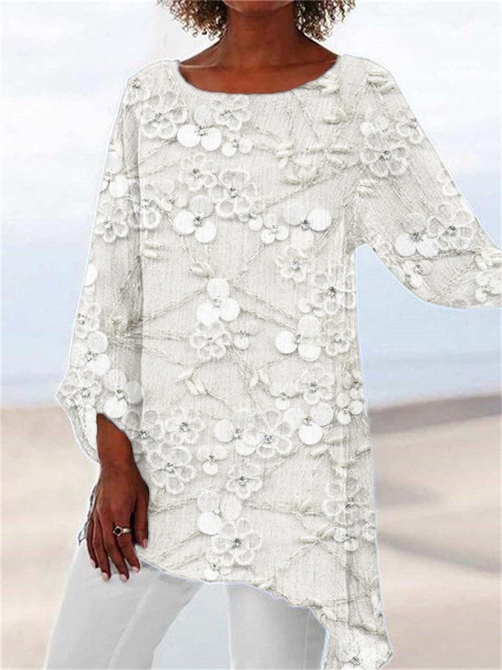 Chic Floral Print Top