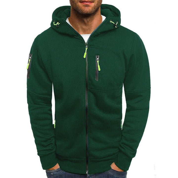 Durable unisex zip-up hoodie, great for outdoor style, activewear, and everyday comfort & adventures.