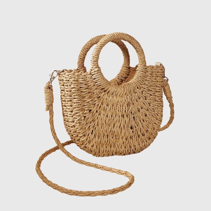Women's Natural Raffia Tote Bag