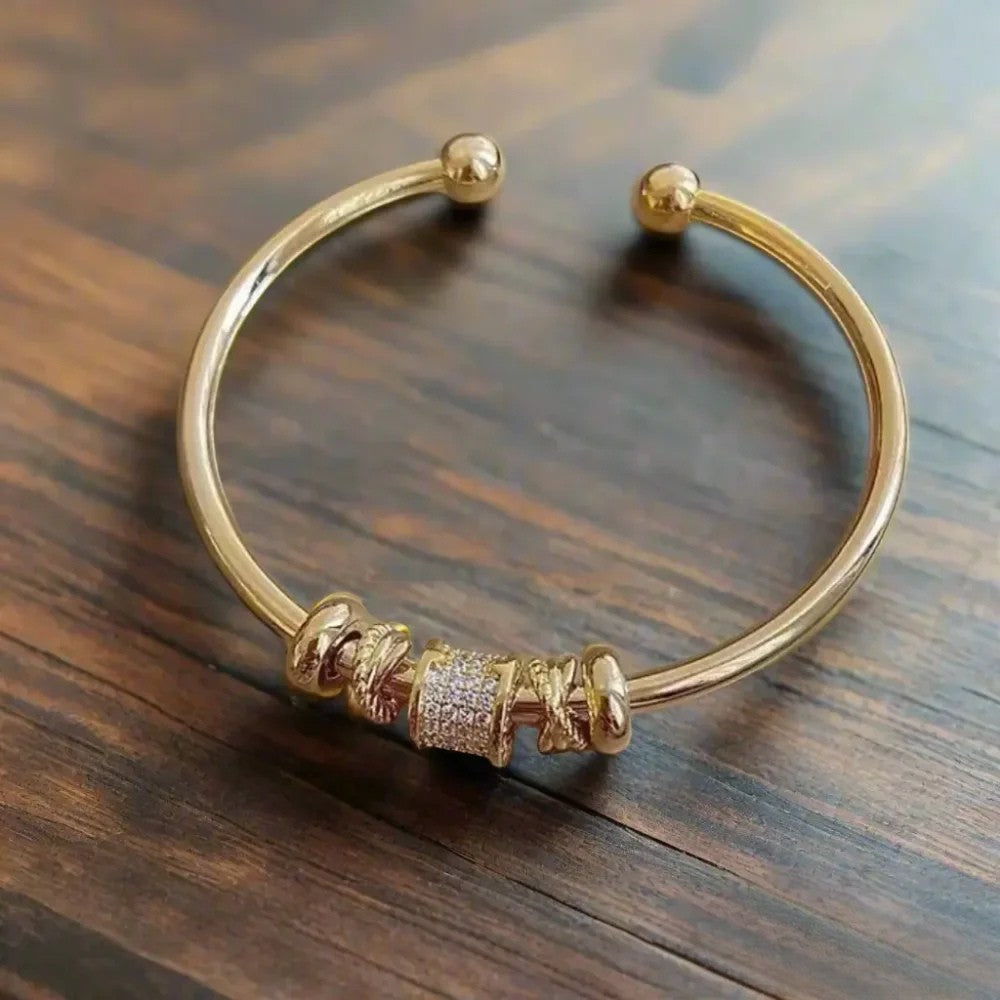 Gold Charm Bracelet - Adjustable