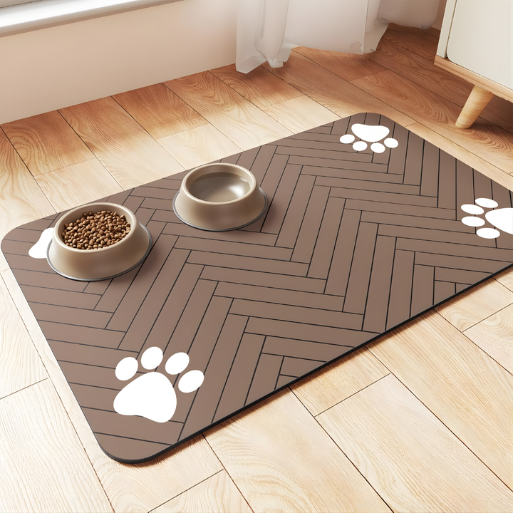 Protective pet placemat, keeping floors dry and clean