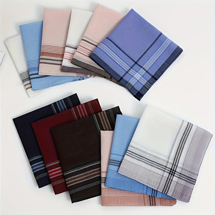 Essential elegant cotton handkerchiefs; a lightweight, soft accessory for women.