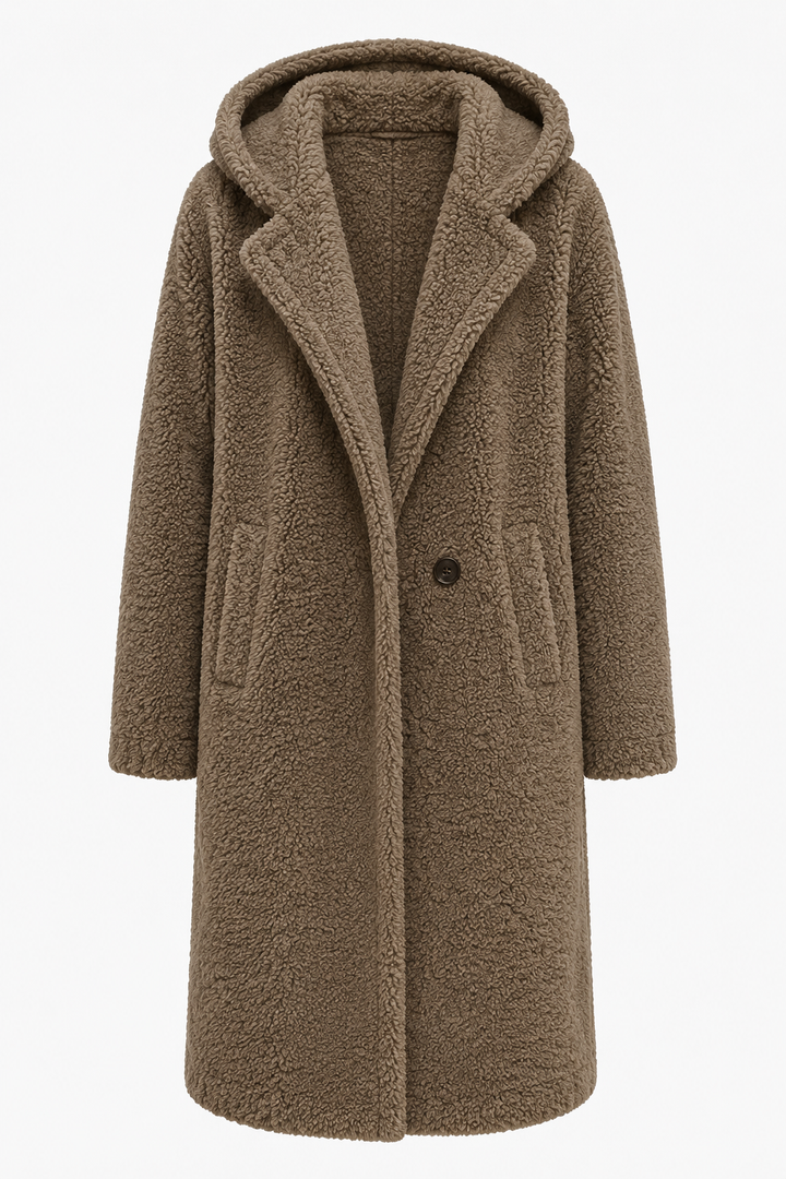 Versatile women's winter coat, elegant and warm for cold weather and fall fashion.