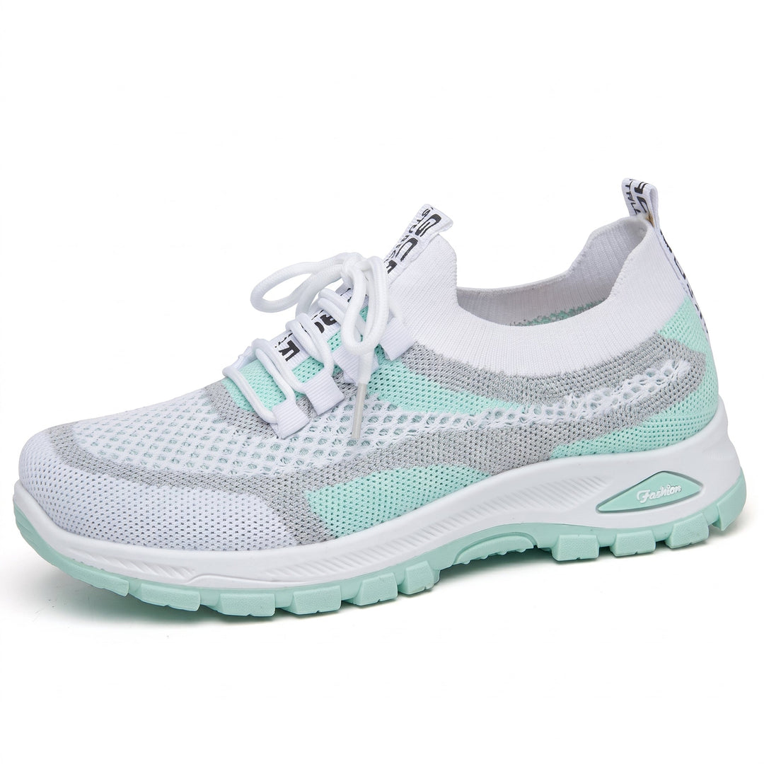 Everyday women's active orthopedic lace-up shoes, breathable and supportive for comfortable walking and foot health.