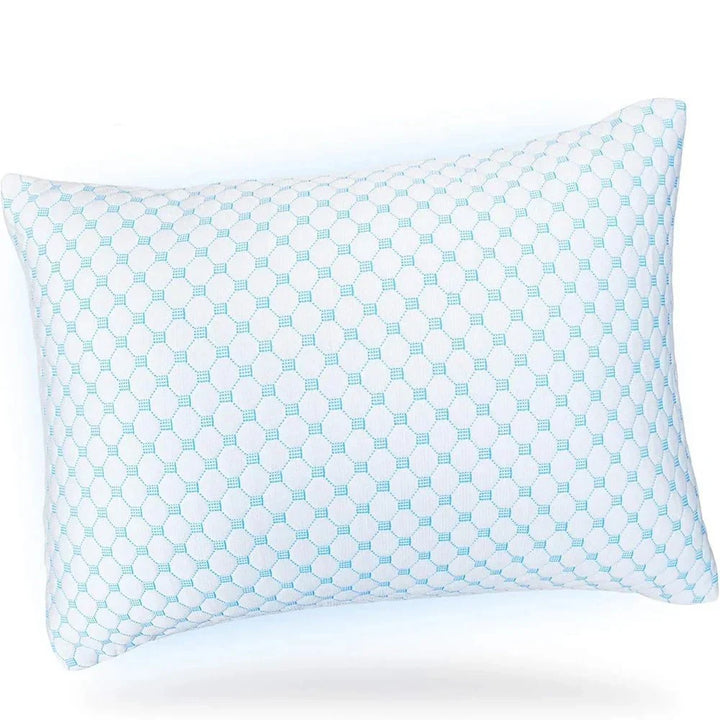 Adjustable cooling sleep pillow, ergonomic design for ultimate comfort & neck support.