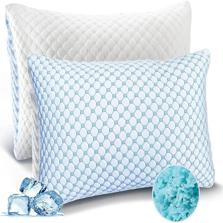 Premium adjustable cooling pillow for personalized sleep comfort & excellent neck support.