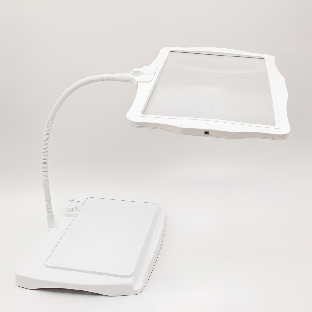Flexible craft lamp with LED magnification, ideal for detailed tasks.