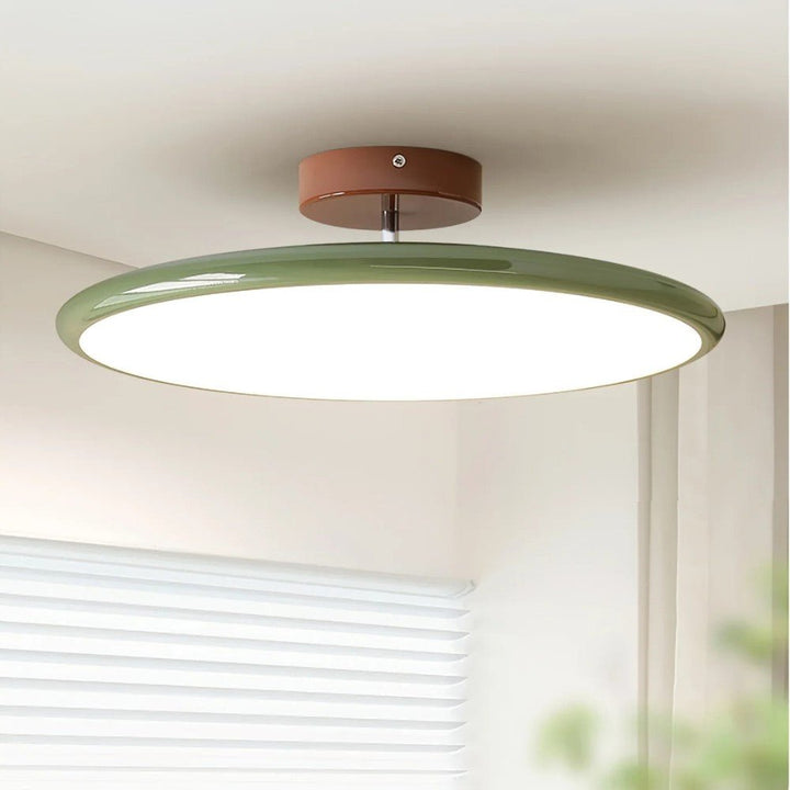 Stylish beige LED ceiling lamp with adjustable heads, perfect for targeted modern home lighting.
