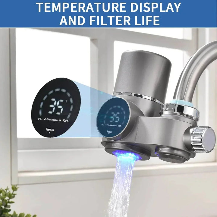 Simple tap water filter for cleaner, healthier water. Improves taste & reduces contaminants for daily use.